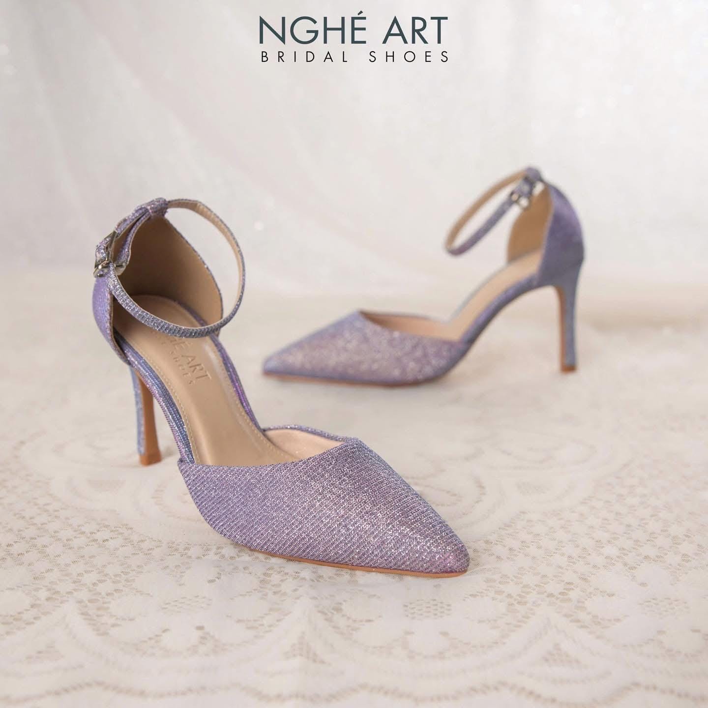 Purple Sparkly Heels In