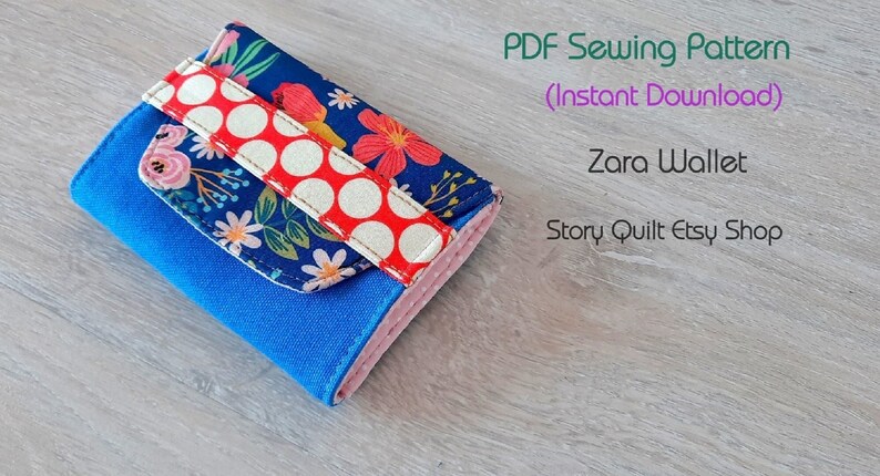 Quick to Sew Card Wallets Digital PDF Sewing Pattern DIY - Etsy