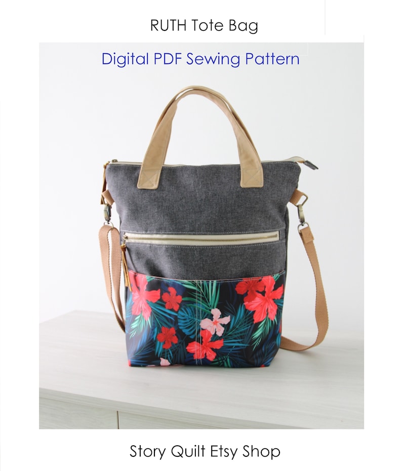 Tote Bag Pattern Sewing Pattern Shopping Bag Pattern Etsy Canada