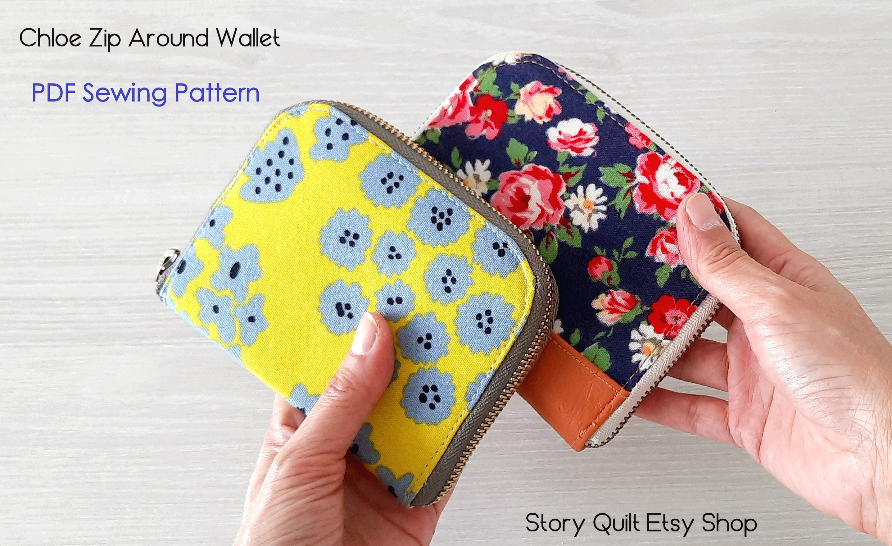 Zip Wallet Pattern Chloe Zip Around Wallet Sewing Pattern, Long Purse DIY (digital PDF) - Etsy