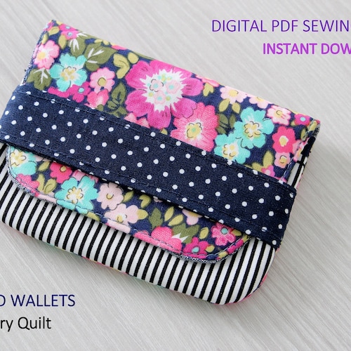 Easy Beginner Sewing Card Wallets Digital PDF Sewing | Etsy