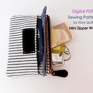 Beginner Sewing Pouch Pattern,zip Pouch Tutorial, Zip Wallet, Zipper ...