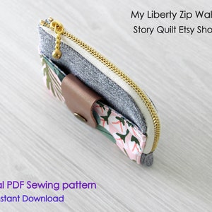 Quick and Easy Wallet PDF Sewing Pattern Instant Download - Etsy