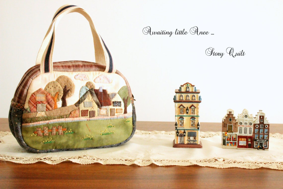 DIY Japanese Applique Patchwork Quilt Applique Bag Sewing - Etsy