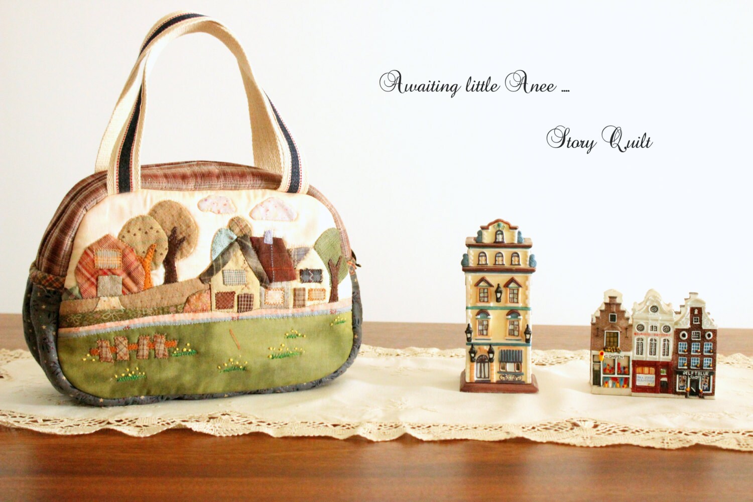 DIY Japanese Applique Patchwork Quilt Applique Bag Sewing Etsy