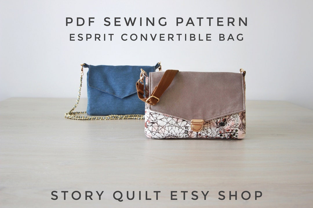 Easy to Sew Bag PDF Sewing Pattern, Bag Pattern, Clutch Bag Pattern