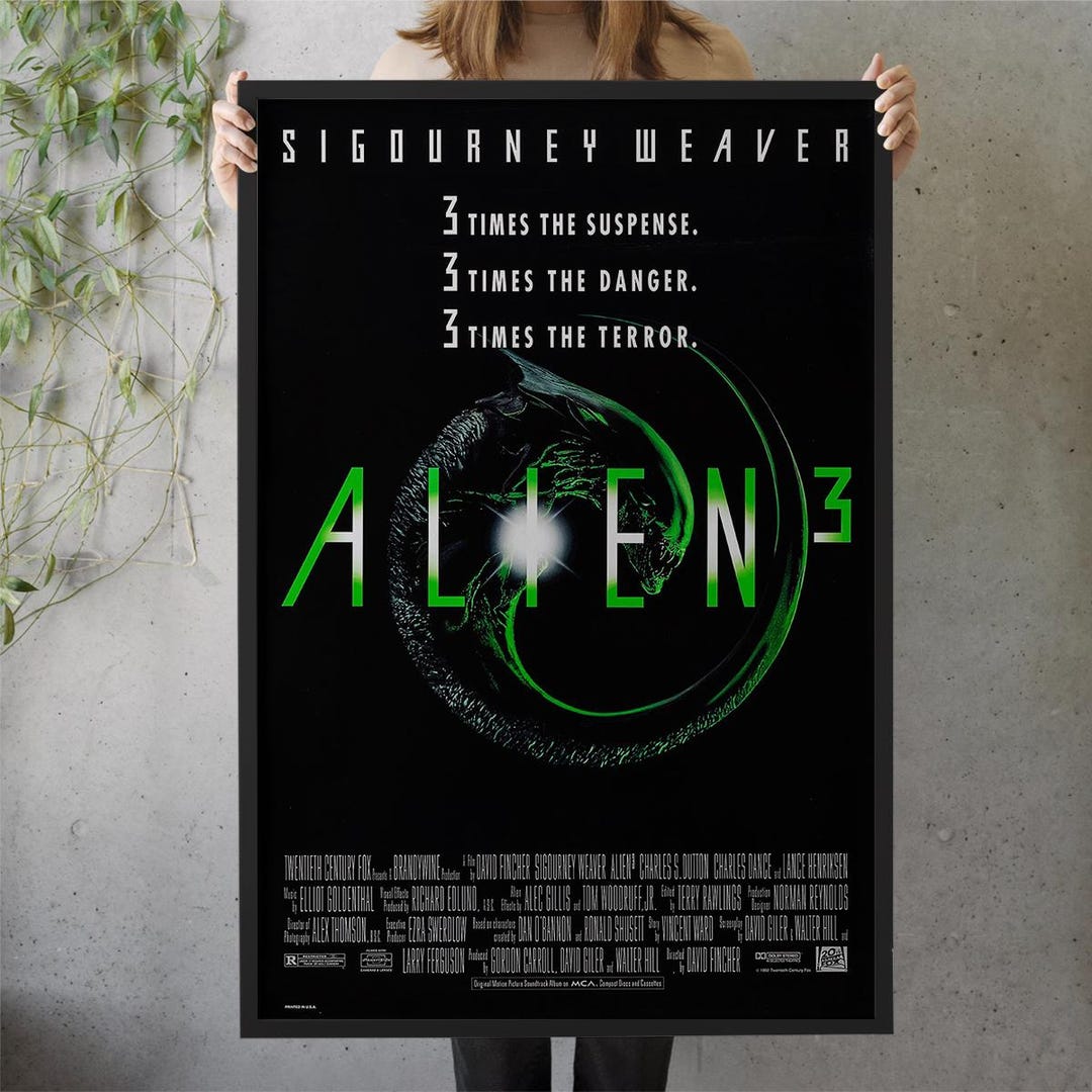 Alien 3 Movie Poster 1992 Classic Film Art Print Canvas Wall Decor - Etsy