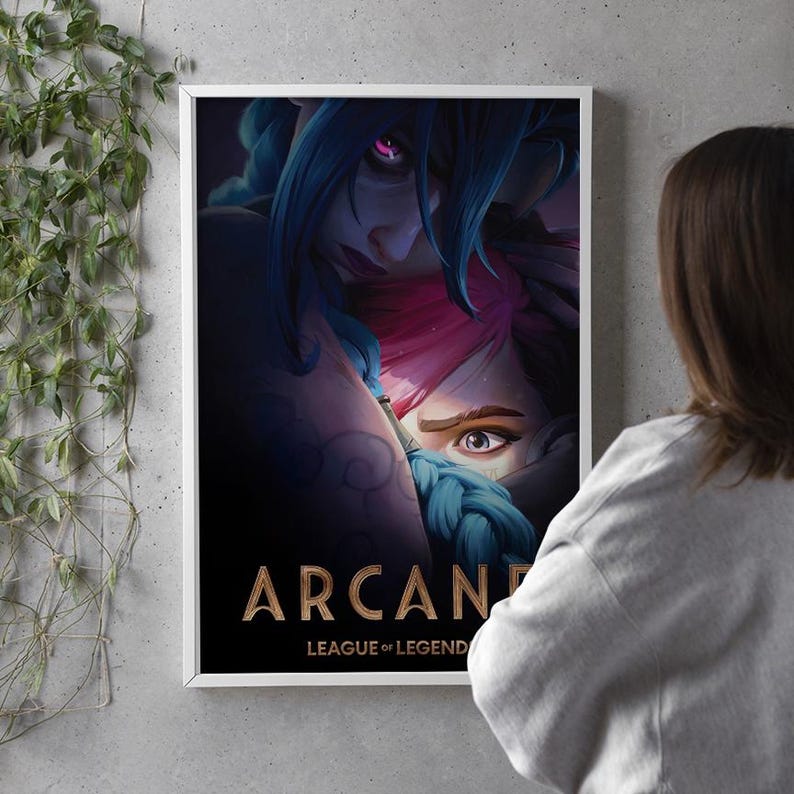 Arcane League of Legends Movie Poster Classic Film Art Print Canvas ...