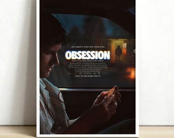 Obsession (2026) Film Poster, Dramatische Wand Kunst,Leinwand Poster,Weihnachts Geschenke,Geburtstagsgeschenke,Vintage Poster