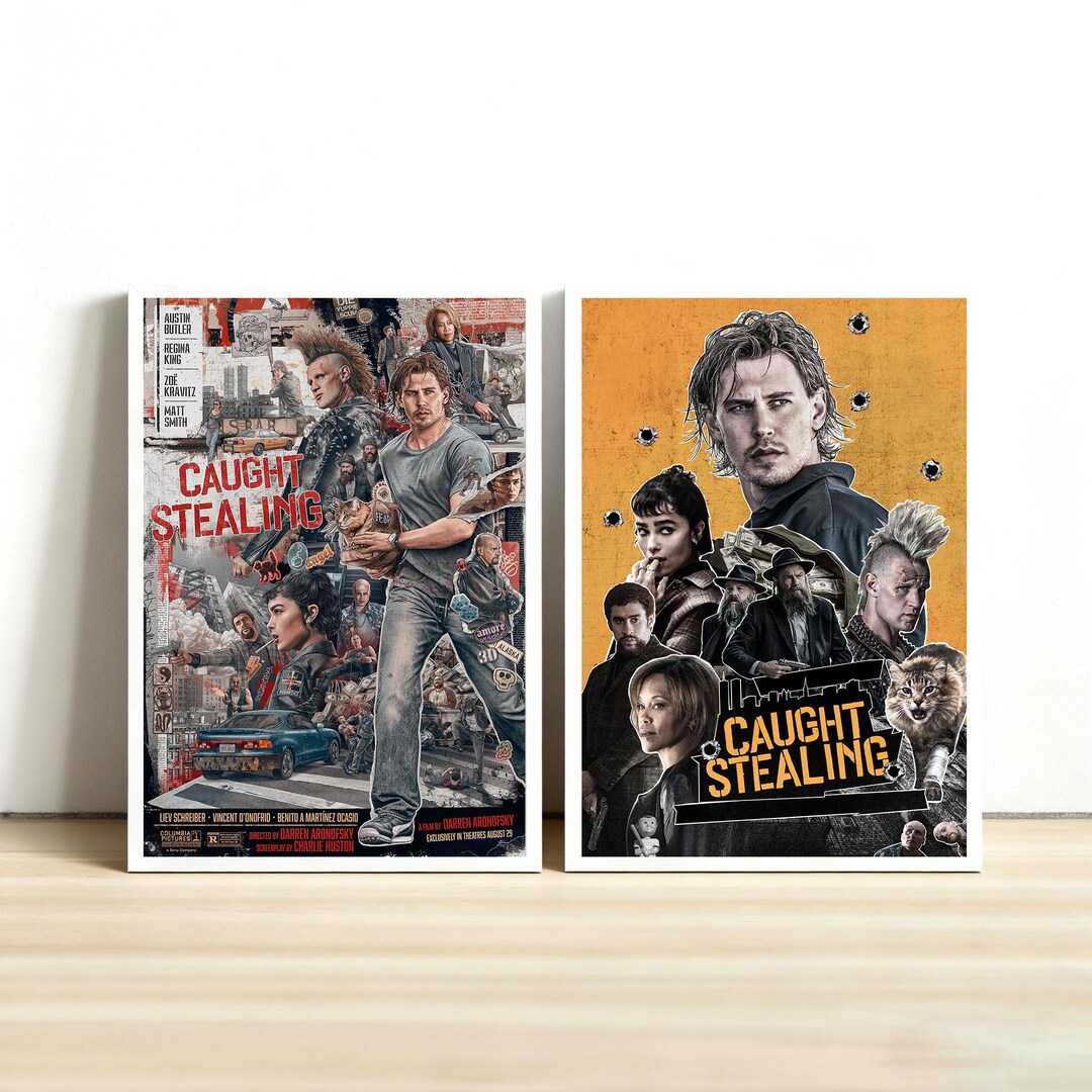 Caught Stealing Movie Poster, Vertical Print, Home Decor - Etsy Australia
