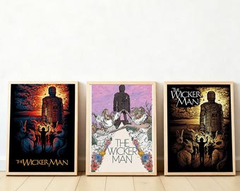 The Wicker Man Filmplakat, vertikaler Druck, Wohnkultur, Leinwandplakate, Weihnachtsgeschenke, Geburtstagsgeschenke, Vintage Plakate