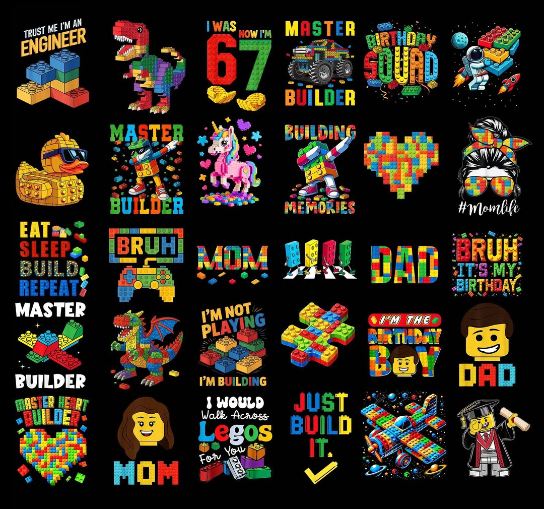 Building Block Master Builder Png Bundle, Building Block Png, Building ...
