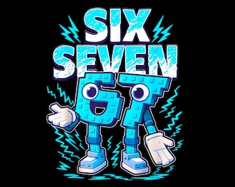 Steal a Brainrot Six Seven Italian Brainrot Kids Gaming Meme Png, Baseball Number, Six Seven Ice Cream Drip 67 Meme Gen Alpha Slang Png