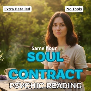 Soul Contract Psychic Reading – Understand Karmic Ties, Twin Flame or Soulmate Connection, Past Life Lessons, Spiritual Purpose Insight