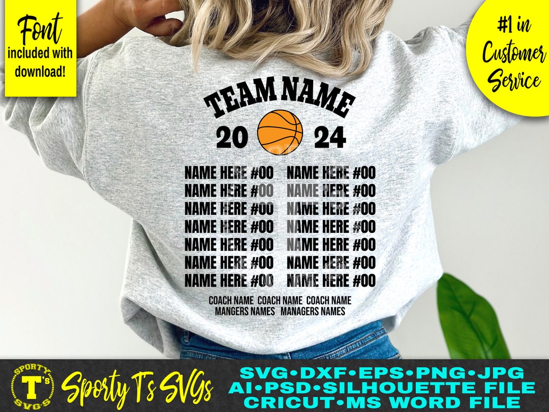 Basketball Roster, Basketball Template, Basketball Svg, Basketball Png ...