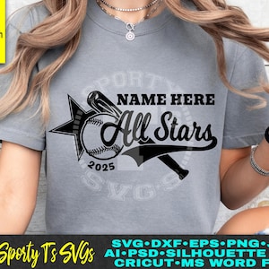 all stars baseball svg, all stars softball svg, all stars design, all stars team, all stars mom svg, eps, cricut, silhouette, template