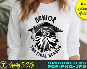 senior 2025 svg, cheer senior night, senior night svg, cheer svg, cheer senior svg, senior svg, cricut, silhouette, senior cheerleader svg