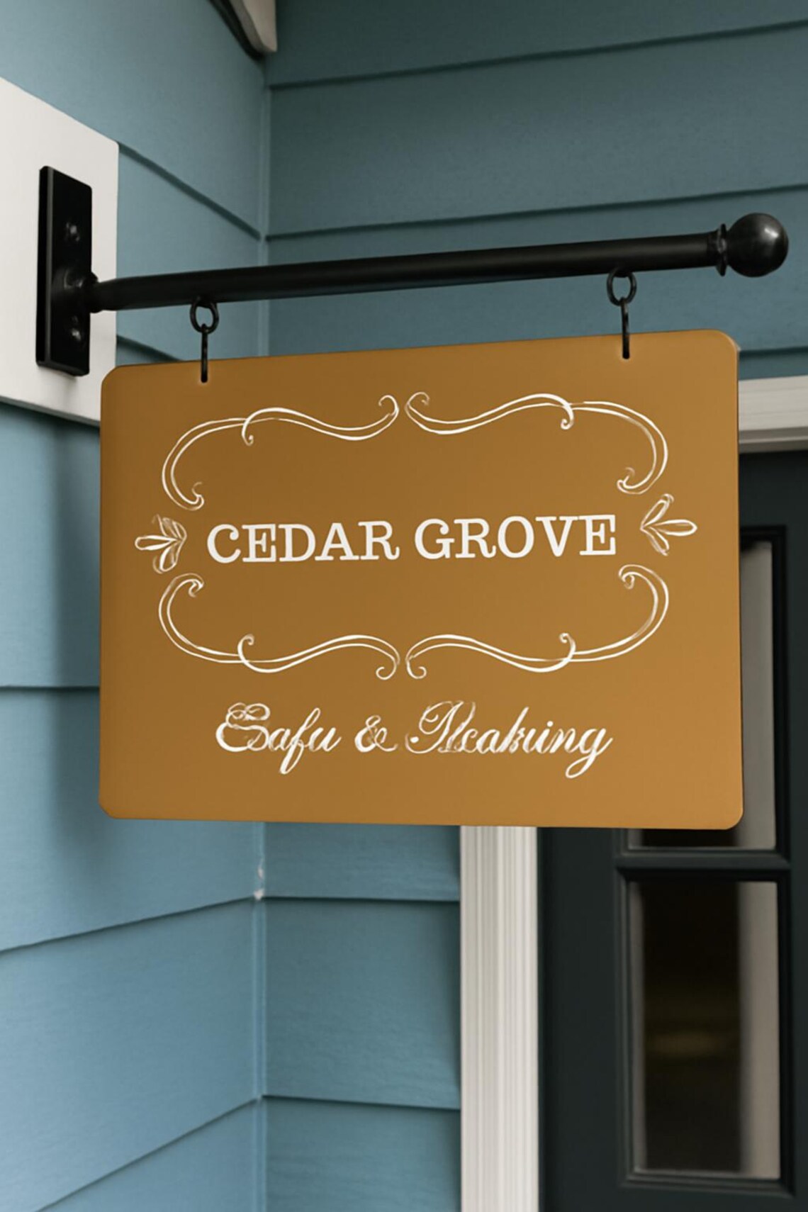 Custom Blade Sign Custom Double-sided Blade Sign | Personalized Shop Sign With Bracket - Etsy