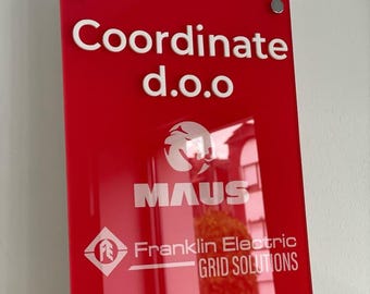 Signalétique de bureau personnalisée en acrylique | Logo d'entreprise personnalisé et décoration murale de réception | Plaque murale professionnelle moderne