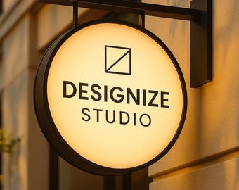 Kundenspezifisches rundes LED-Leuchtkasten-Zeichen - beidseitig beleuchtetes Geschäftsschild