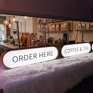 Custom LED Lightbox Sign | Double-Sided Business Storefront Logo Sign