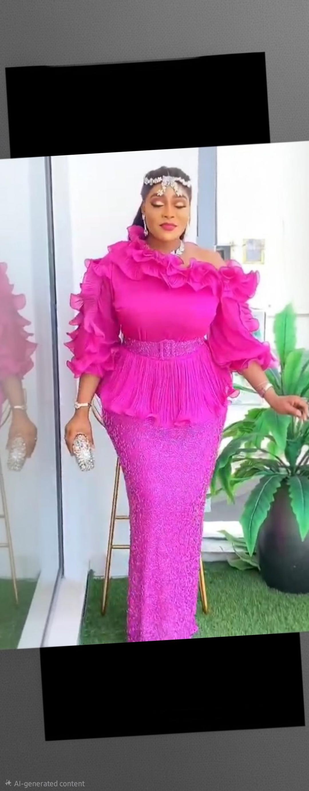 Fusia Pink Sparkly Sequins Dress - Etsy