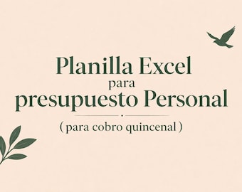 Simple Excel template for personal expenses and budget