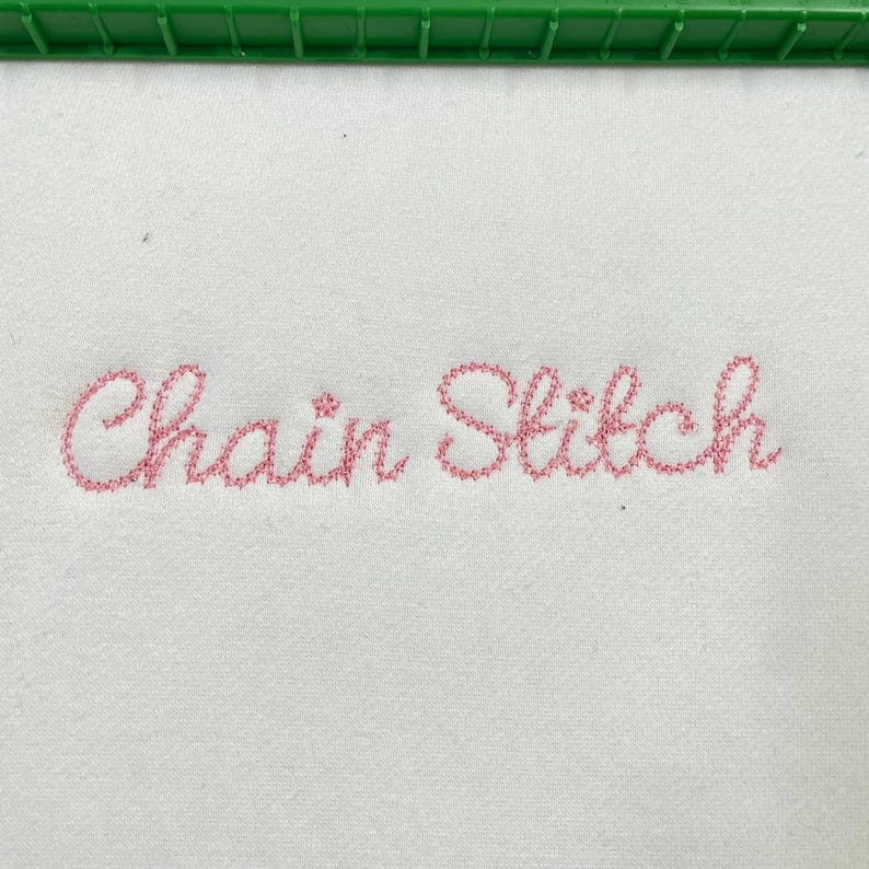 Handwritten Chain Stitch Font Dense Chain Machine Embroidery Designs ...