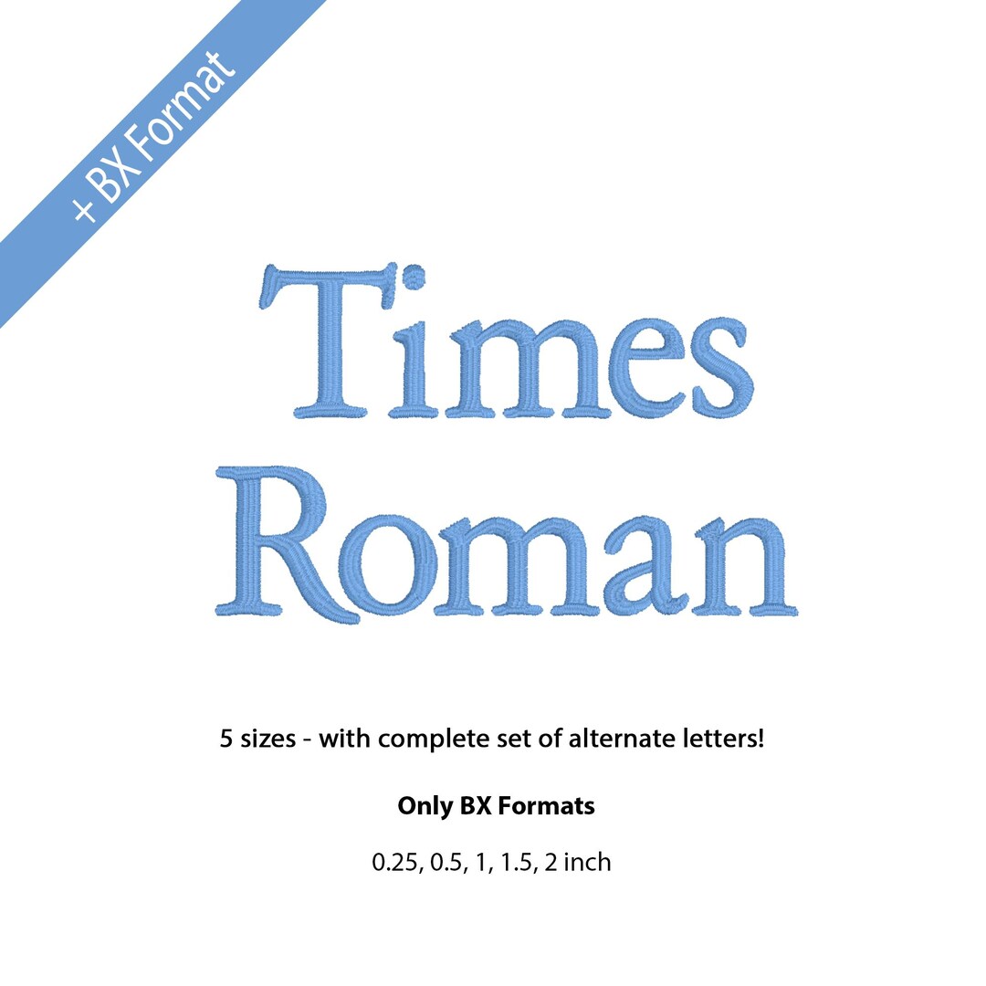 Times Roman Embroidery Font, Monogram BX Font, Alphabet Font for ...