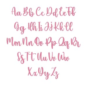 Delicate Cursive Handwritten Embroidery Fonts Bundle, Script Fonts Machine Embroidery ...