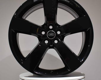 X1 - Llantas de aleación originales Land Rover Defender L663 estilo 5098 de 5 radios y 22 pulgadas con acabado en negro brillante LR146244