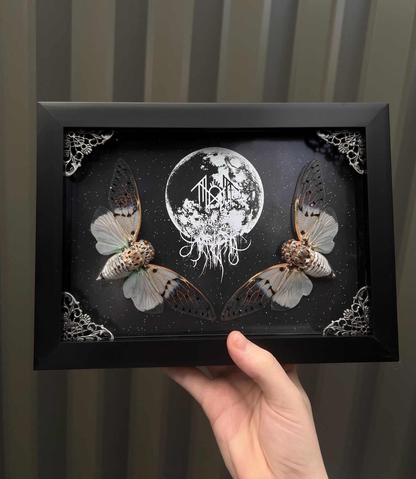 Sleep Token Album Inspired Shadowbox Frame Duo White Ghost Cicada ...