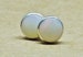 Genuine Opal Earrings, White Opal sterling silver artisan jewelry studs. 5mm handmade in the UK. 