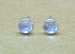 Aquamarine Earrings, Genuine silver aquamarine stud earrings, 4mm natural March birthstone. handmade in the UK. 