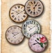 Clocks Old  Vintage Retro Antique Shabby Chic Style  -  Digital Collage Sheet, Download for Resin Pendant, Round Circle Images 135 