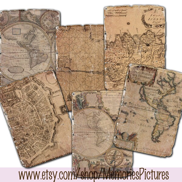 Decoupage World Map Etsy