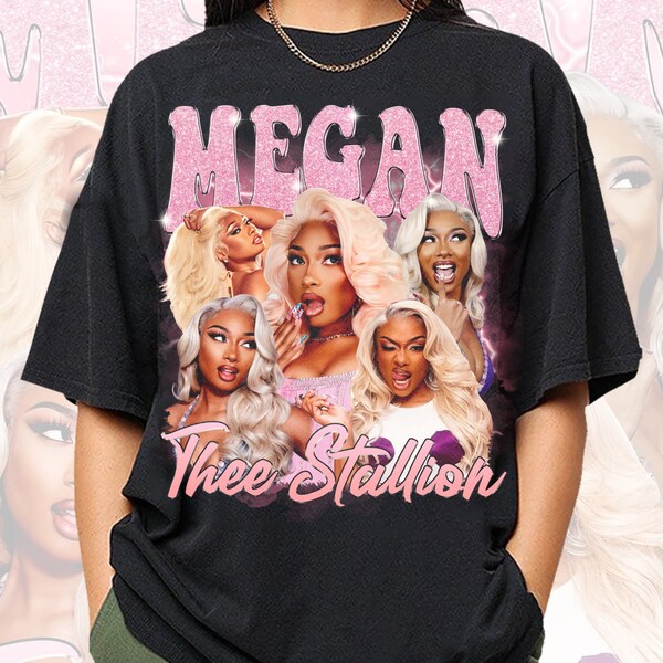 Megan-Thee Stallion Vintage Shirt, Megan Rapper Bootleg Shirt, Retro Megan-Thee Stallion 90er Jahre Shirt, Konzerttour 2024