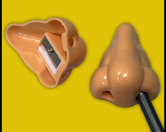 Pencil Sharpener Nose Shaped, Single Hole Sharpener Funny
