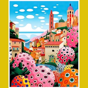 Houses With Strange Scenery Paint By Number Kit, Colorful Paint By Number, Spend 59+ Get Free Shipping with coupon code &quot;FREEOVER59&quot;