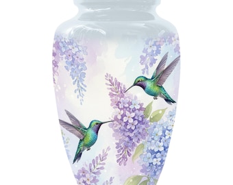 Hummingbird Urn For Women Ashes - Personalized Cremation Keepsake Small Urns For Mom