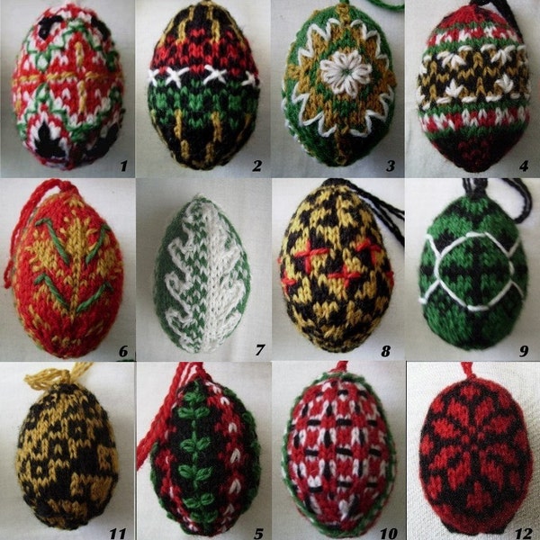 Knit Pysanky ornament kit