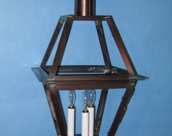 Copper Post  Light --Cone Top- Antique Copper Finish -8052C