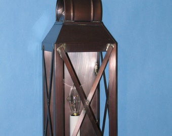 solid copper wall lantern no.3020XC