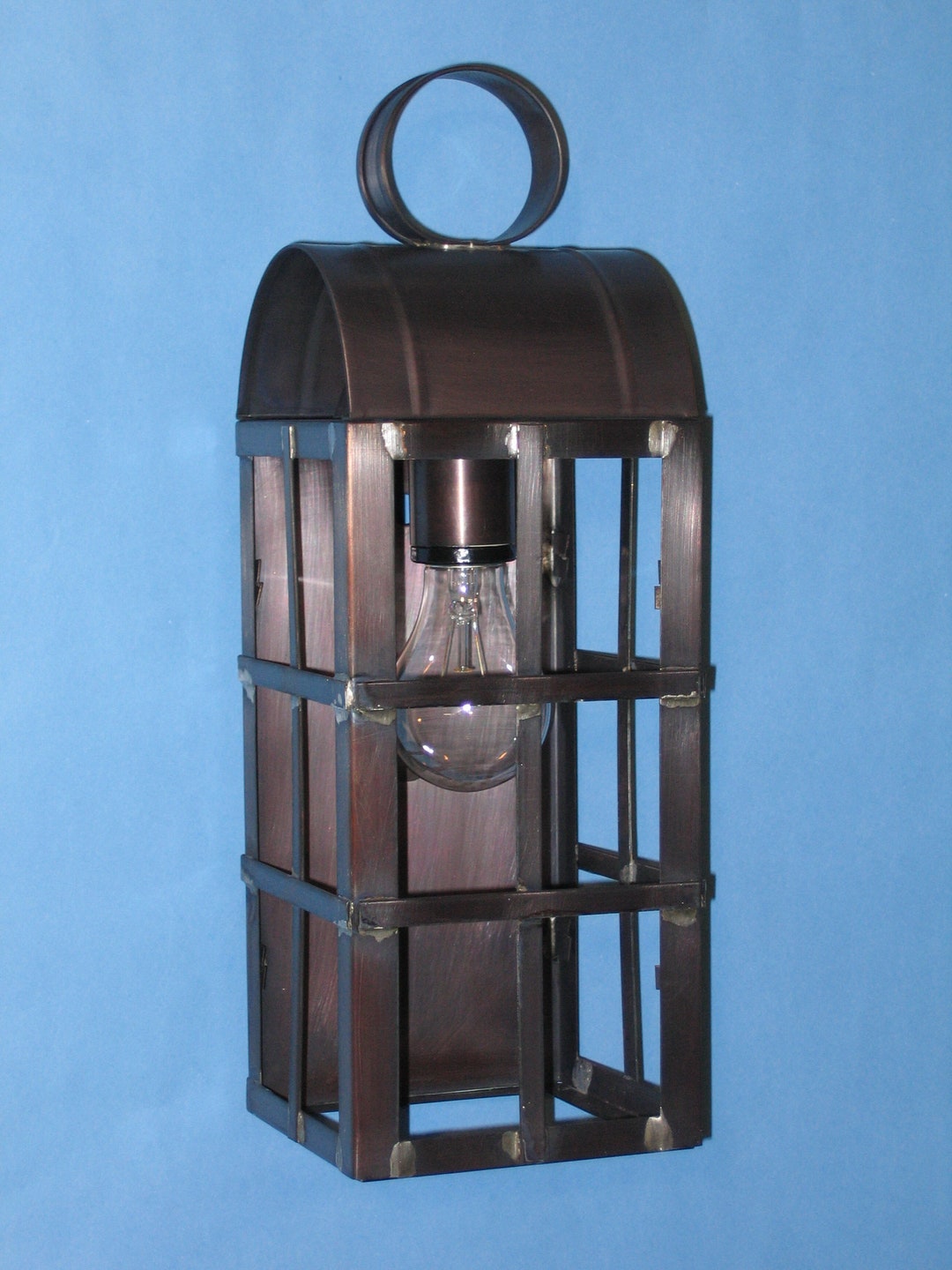 Solid Copper Wall Light No. 6020HM Etsy