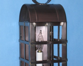 solid copper wall lantern no.6010HC