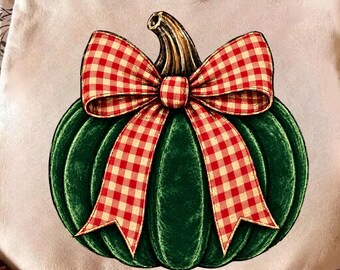 Julpumpa png-skjorta, kokett juldesign, gingham rosett-tee, söt jul för kvinnor, festlig pumpa-grafik-tee