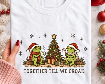 Rolig årsdag PNG för julfans, partnergrafiktröja, matchande present till par, parårsdagsdesign, alla hjärtans dag-present