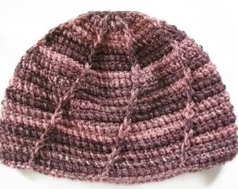 PATTERN/TUTORIAL for Chunky Crochet Patterned Hat. PDF file. Instant Download,  Tutorial with Pictures.