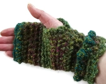 PDF Crochet PATTERN/Tutorial for Ruffled Fingerless Mittens, Gloves,  Accessories. Womens, Girls. Tutorial with Pictures..