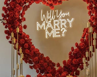 Wedding Led sign, Will You Marry Me Neon Sign, Custom Neon Sign, Wedding Neon Sign, Proposal Neon Sign Gift